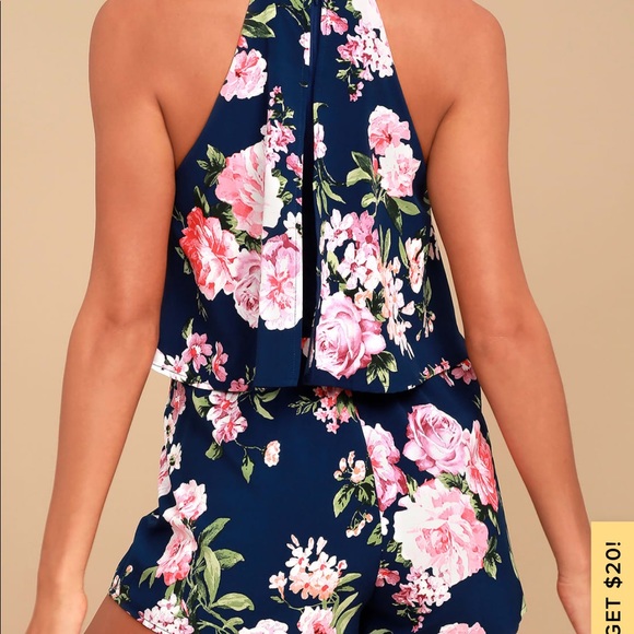 Lulus Floral Romper - Picture 2 of 6